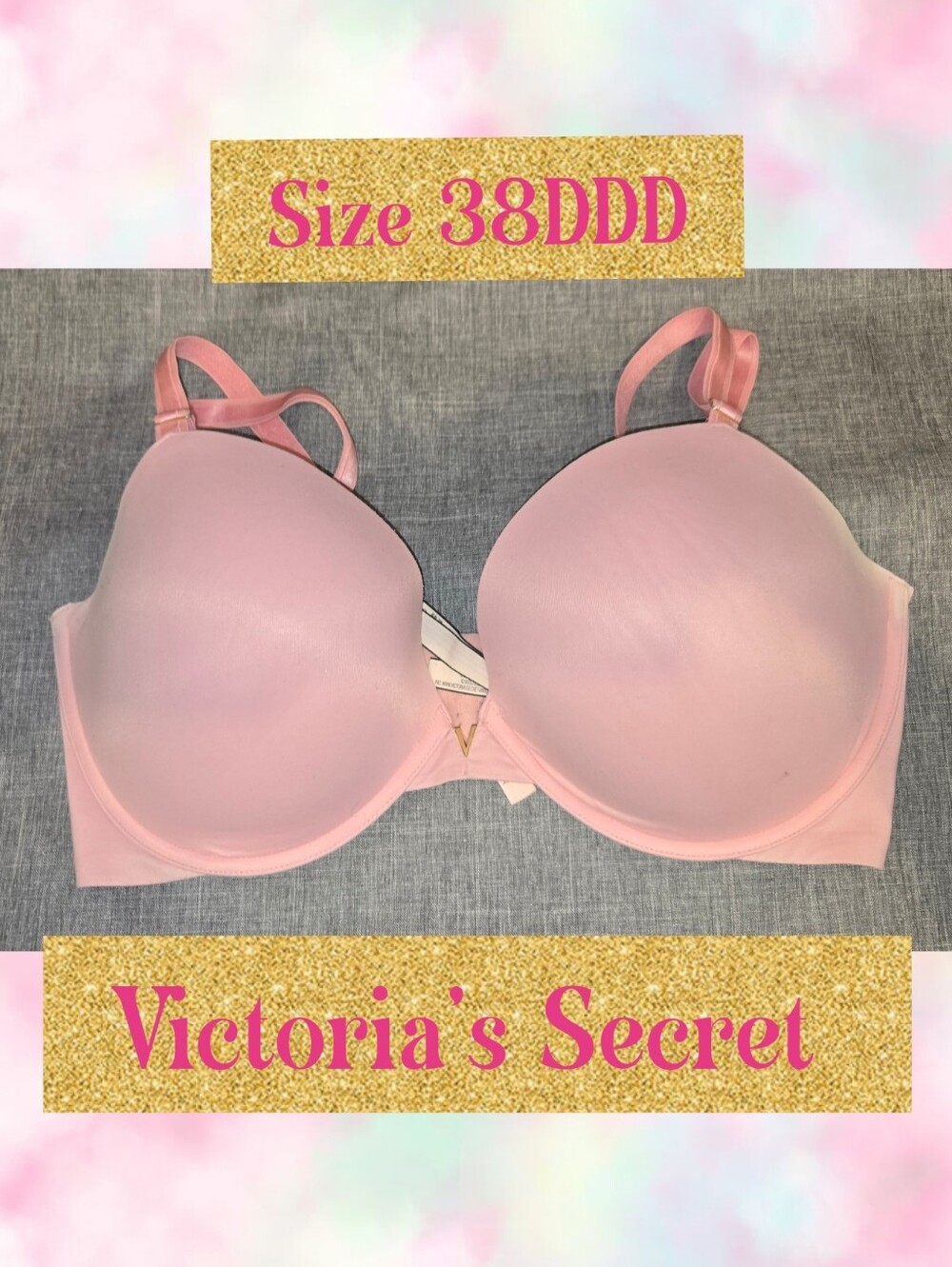 Victoria's Secret Light Pink  Bra - 38DDD